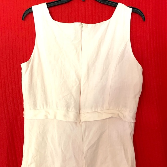 Vintage Pink Linen Midi Dress Size 14 - Picture 7 of 14